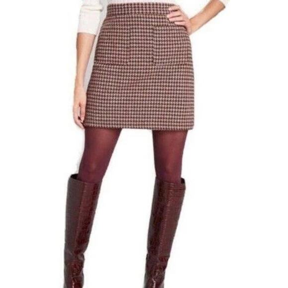 Modcloth Skirts Modcloth Informed Ensemble Tweed Houndstooth Pencil Skirt Mini 4 - Picture 1 of 10